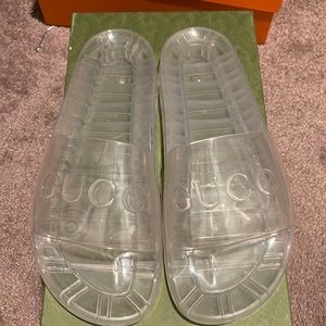 Gucci TRASPARENTE SLIDES.